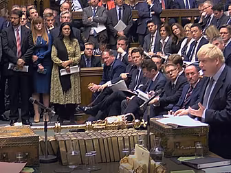 Commons Debating Johnson's Bre...