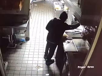 Hungry Thief Broke Into Fast F...