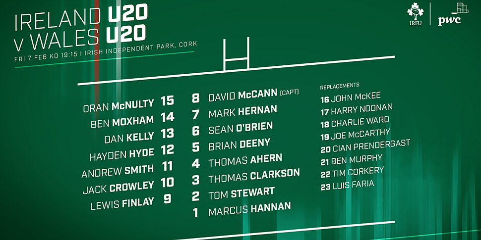 Moxham and Hannan set for Irel...