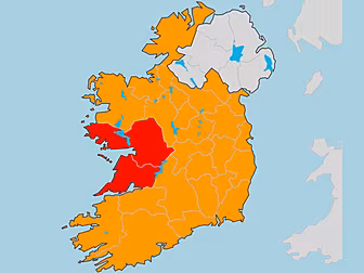 Red and Orange Storm Warnings...