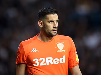 Leeds goalkeeper Kiko Casilla...
