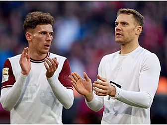 German national team donating...