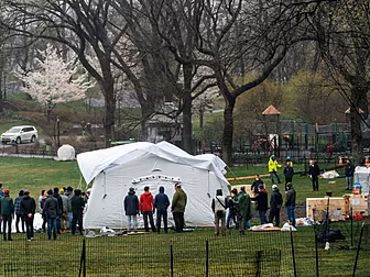 Field Hospital Set Up In New Y...