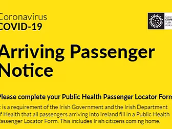 Passengers Arriving To Ireland...