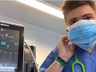 Irish Doctor Wears Six Facemas...