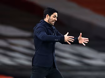 Arsenal boss Mikel Arteta play...