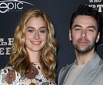 Aidan Turner and Caitlin Fitzg...