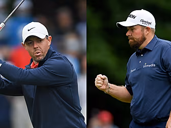 Lowry and McIlroy eight shots...