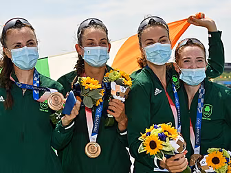 Irish rowing women's four secu...
