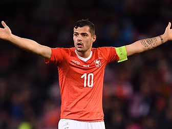 Arsenal's Granit Xhaka contrac...