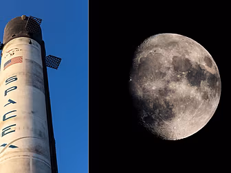 Space X Rocket On Collision Co...