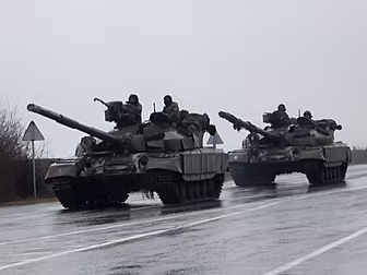 40 Mile Convoy Of Russian Mili...