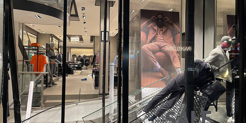 Hugo Boss Shop Rammed By Car O...