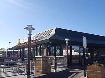 Firefighters At McDonald's Bla...
