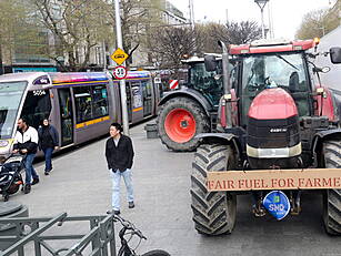 Fuel Protests Block Roads with...