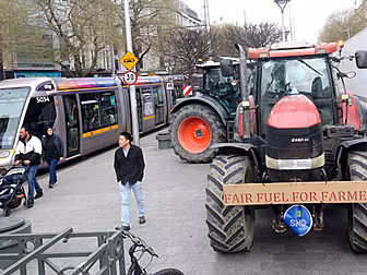 Fuel Protests Block Roads with...