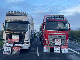 Gardaí say Fuel Protest Road B...